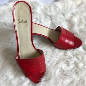Castaner Red Slip On Heels